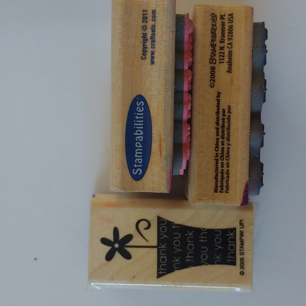 Mixed Lot of 7 Rubber Stamps for Crafting - Picture 10 of 11
